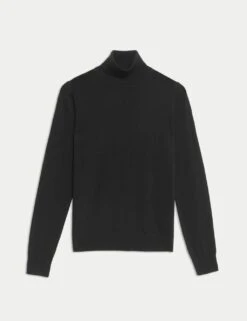 Pure Merino Wool Roll Neck Jumper -Marksandspencer Sale Store pure merino wool roll neck jumper 11