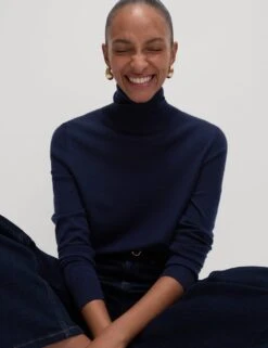 Pure Merino Wool Roll Neck Jumper -Marksandspencer Sale Store pure merino wool roll neck jumper 12