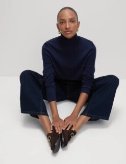 Pure Merino Wool Roll Neck Jumper -Marksandspencer Sale Store pure merino wool roll neck jumper 15