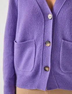 Pure Merino Wool V-Neck Cardigan -Marksandspencer Sale Store pure merino wool v neck cardigan 5