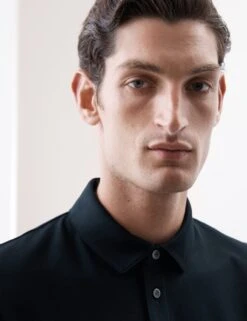 Pure Supima® Cotton Textured Polo Shirt -Marksandspencer Sale Store pure supima cotton textured polo shirt 17