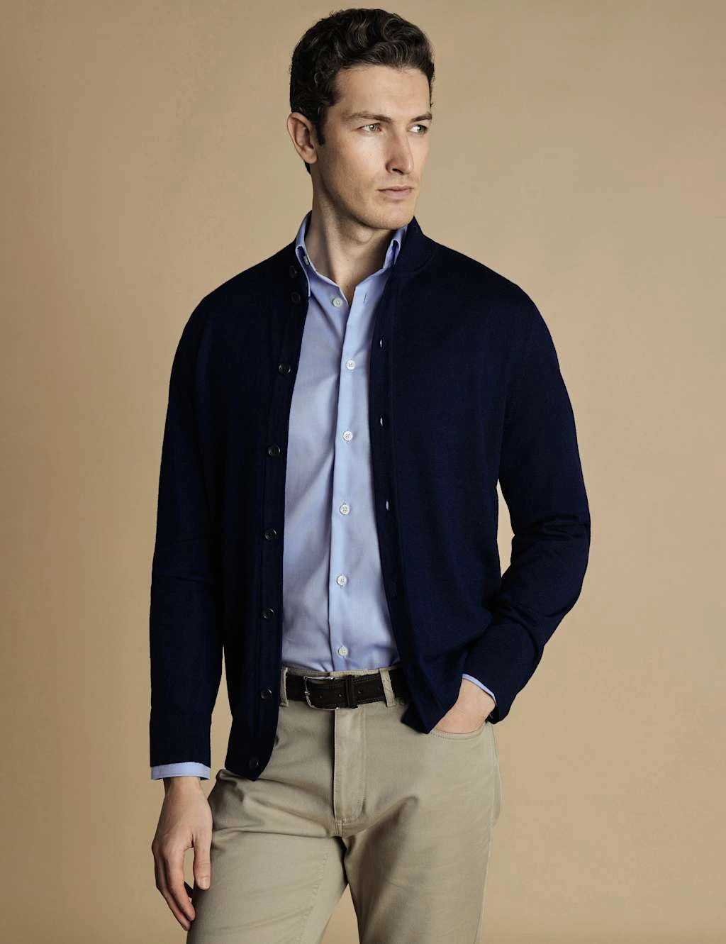 Pure Wool Funnel Neck Cardigan 11 Pure Wool Funnel Neck Cardigan - Image 11