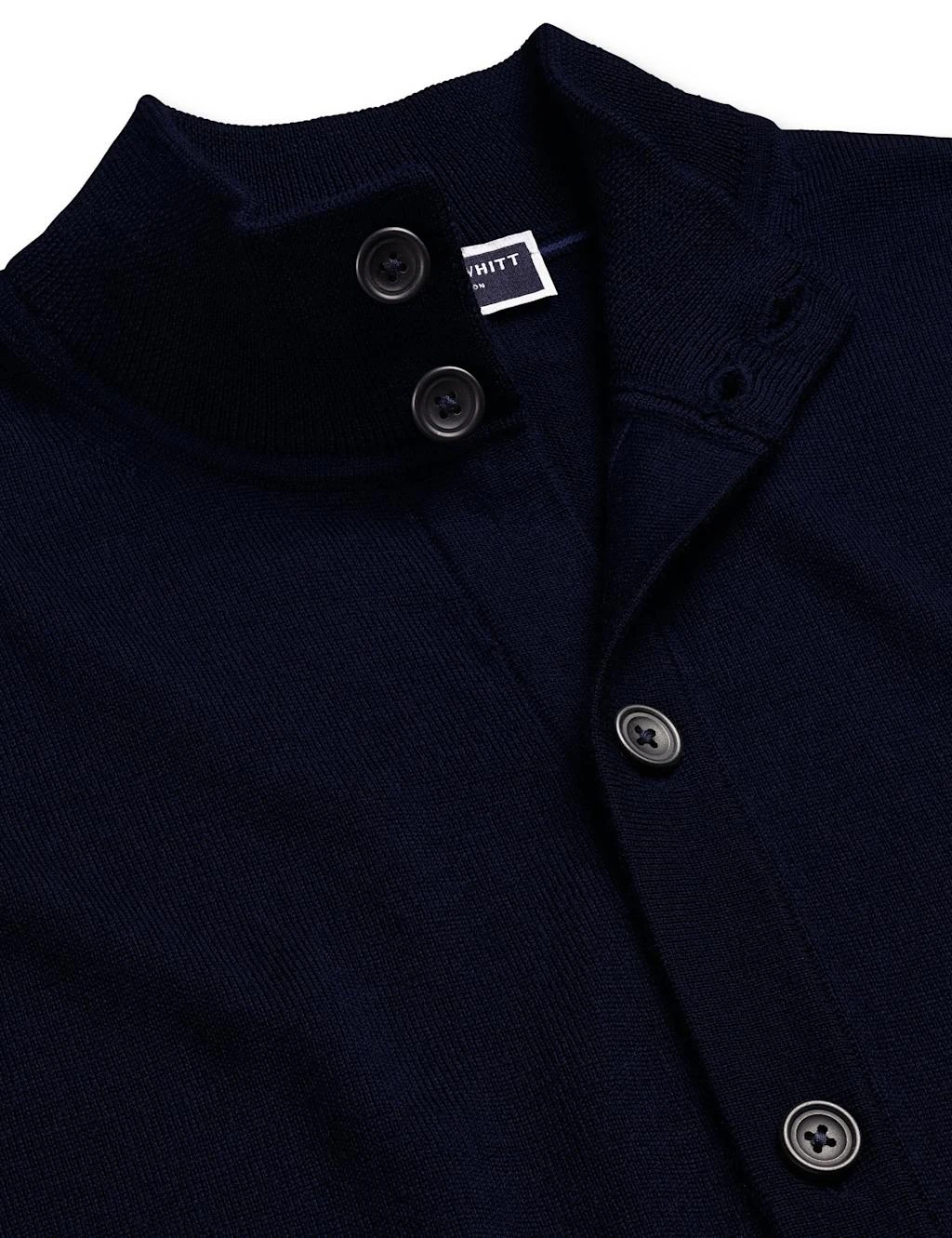 Pure Wool Funnel Neck Cardigan 13 Pure Wool Funnel Neck Cardigan - Image 13