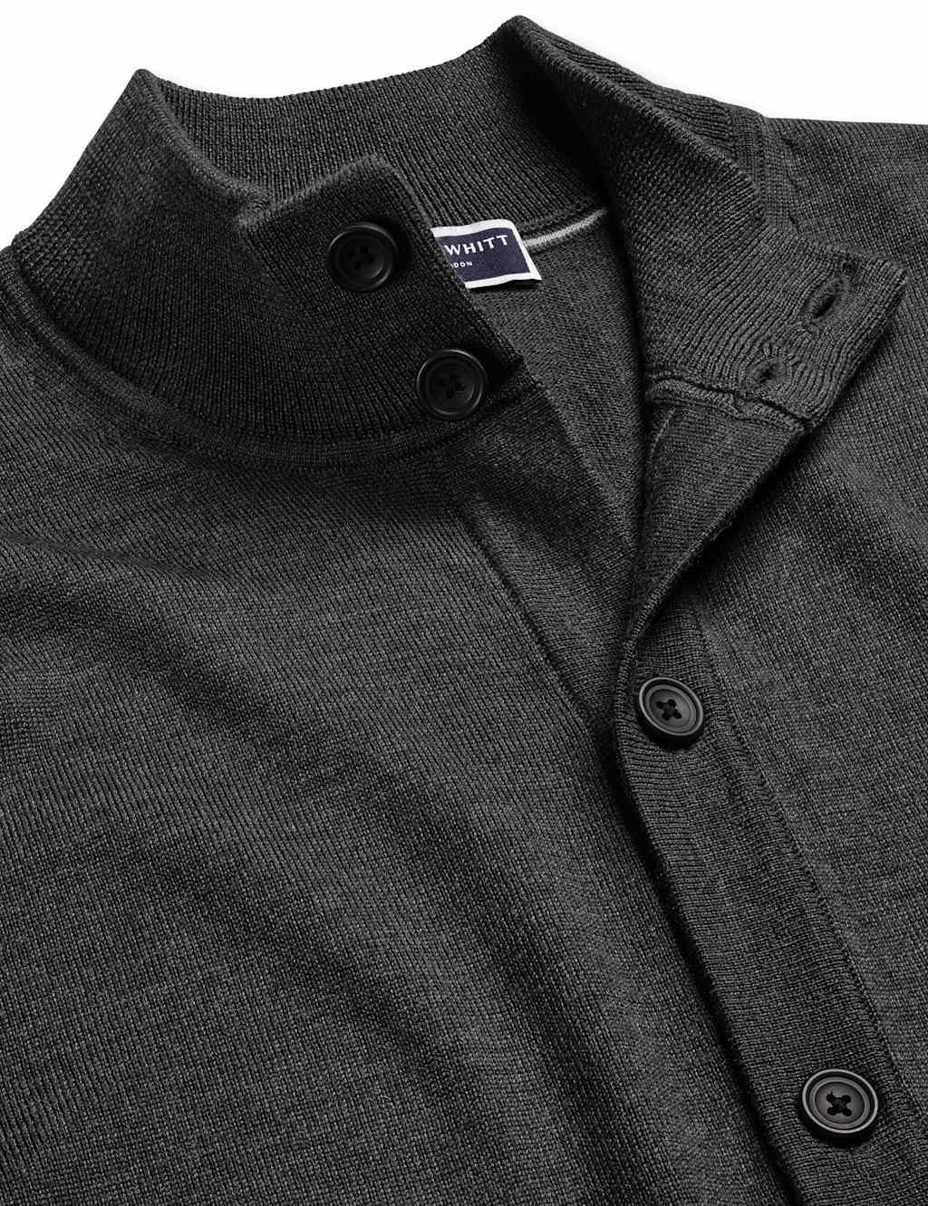 Pure Wool Funnel Neck Cardigan 8 Pure Wool Funnel Neck Cardigan - Image 8