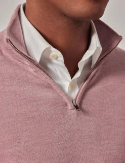 Pure Wool Half Zip Jumper -Marksandspencer Sale Store pure wool half zip jumper 4