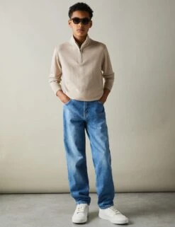 Reiss Pure Wool Knitted Half Zip Jumper (3-14 Yrs) 31 Reiss Pure Wool Knitted Half Zip Jumper (3-14 Yrs) -Marksandspencer Sale Store pure wool knitted half zip jumper 3 14 yrs 1 11