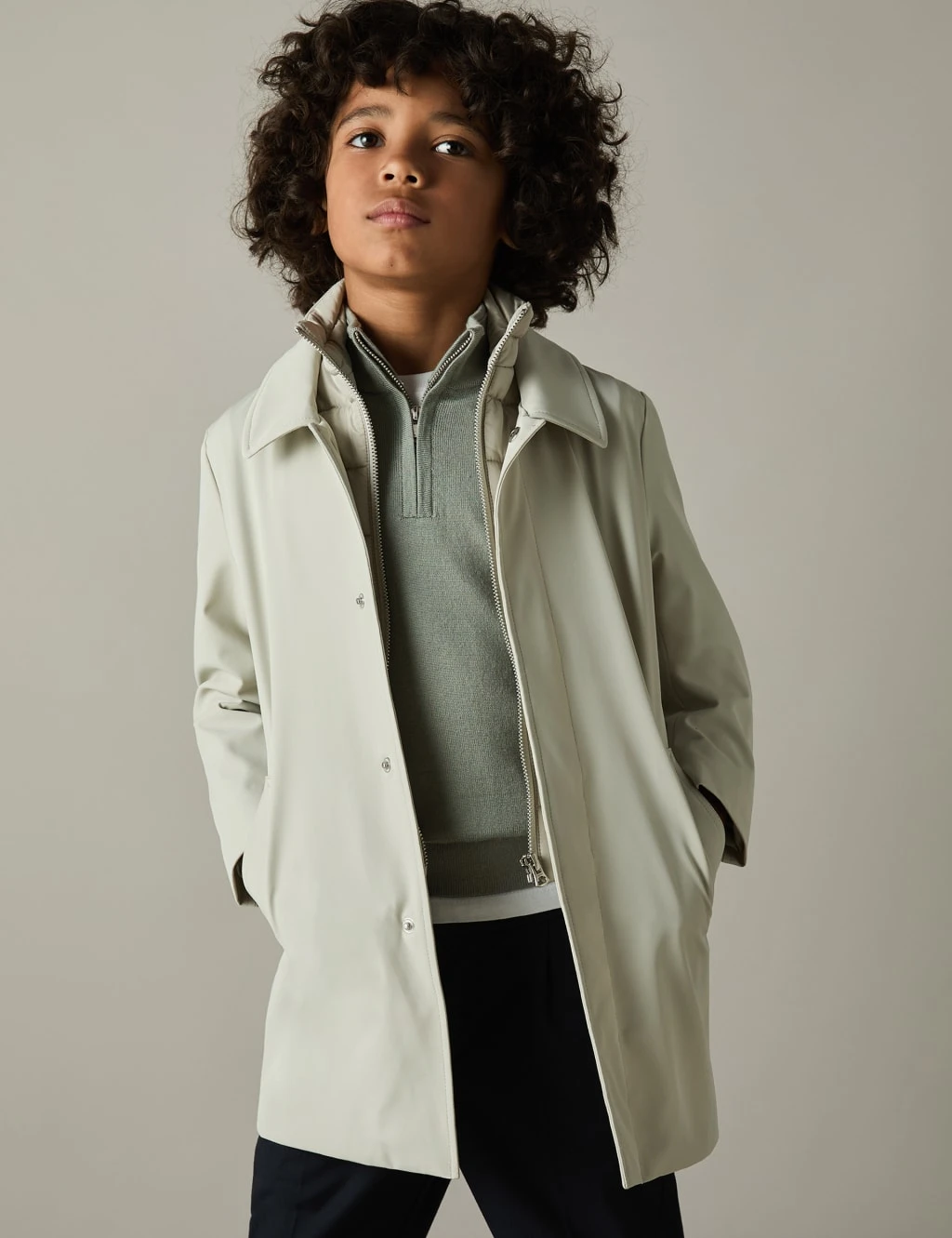 Reiss Pure Wool Knitted Half Zip Jumper (3-14 Yrs) 15 Reiss Pure Wool Knitted Half Zip Jumper (3-14 Yrs) - Image 15