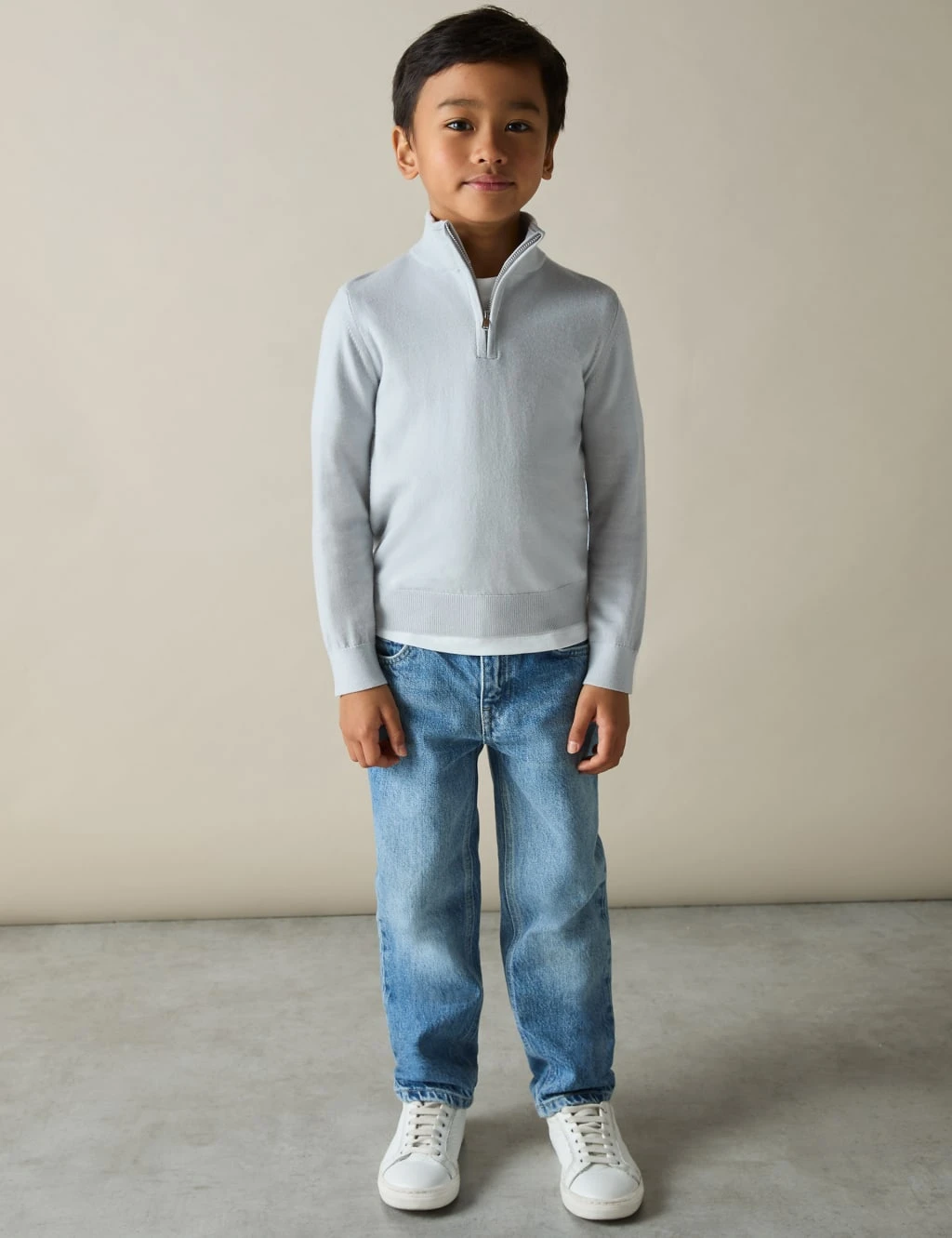 Reiss Pure Wool Knitted Half Zip Jumper (3-14 Yrs) 20 Reiss Pure Wool Knitted Half Zip Jumper (3-14 Yrs) - Image 20