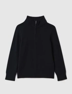 Reiss Pure Wool Knitted Half Zip Jumper (3-14 Yrs) 24 Reiss Pure Wool Knitted Half Zip Jumper (3-14 Yrs) -Marksandspencer Sale Store pure wool knitted half zip jumper 3 14 yrs 1 4
