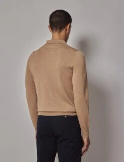 Pure Wool Long Sleeve Polo Shirt -Marksandspencer Sale Store pure wool long sleeve polo shirt 5