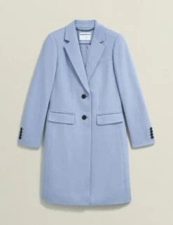 Pure Wool Longline Tailored Coat -Marksandspencer Sale Store pure wool longline tailored coat 10