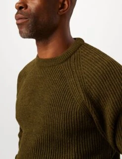 Ford Crew -Marksandspencer Sale Store pure wool ribbed crew neck jumper 1