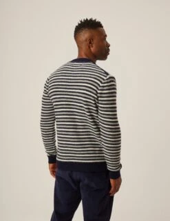 Perry Crew 13 Perry Crew -Marksandspencer Sale Store pure wool striped crew neck jumper 4