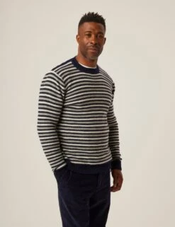Perry Crew 15 Perry Crew -Marksandspencer Sale Store pure wool striped crew neck jumper 6