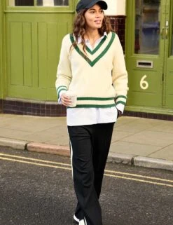 Pure Wool V-Neck Jumper -Marksandspencer Sale Store pure wool v neck jumper 5