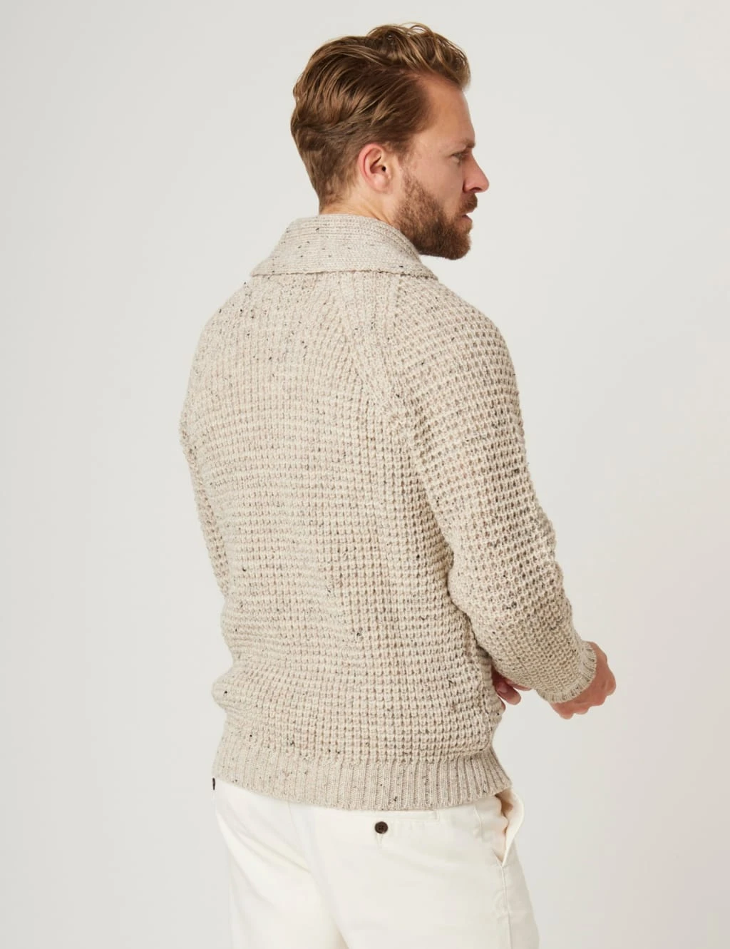 Waffle Shawl Cardigan 10 Waffle Shawl Cardigan - Image 10