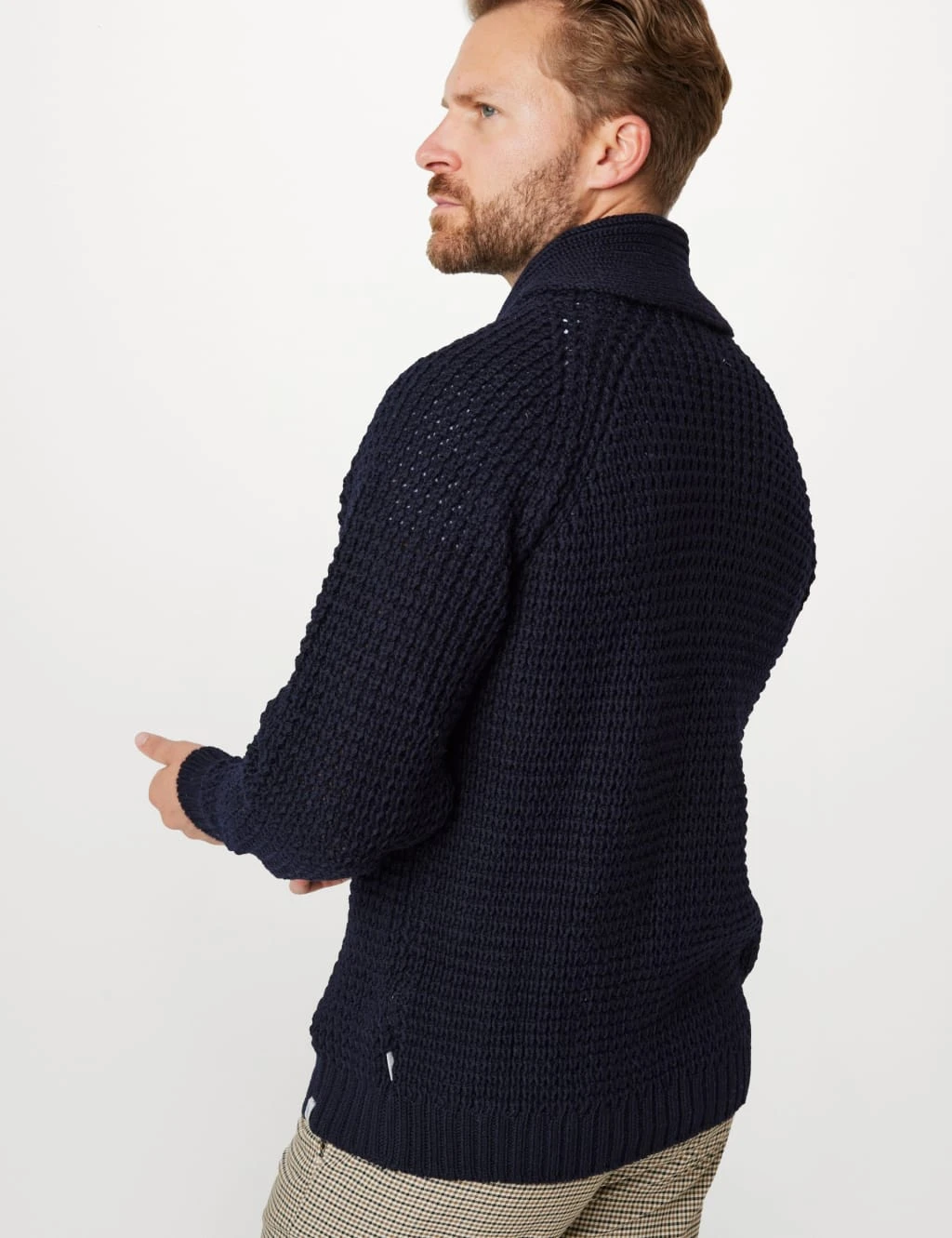 Waffle Shawl Cardigan 16 Waffle Shawl Cardigan - Image 16