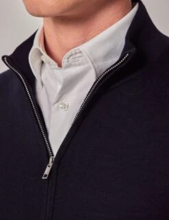 Pure Wool Zip Up Jumper -Marksandspencer Sale Store pure wool zip up jumper 4