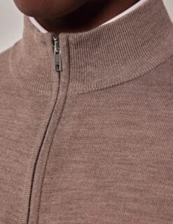 Pure Wool Zip Up Jumper -Marksandspencer Sale Store pure wool zip up jumper 6