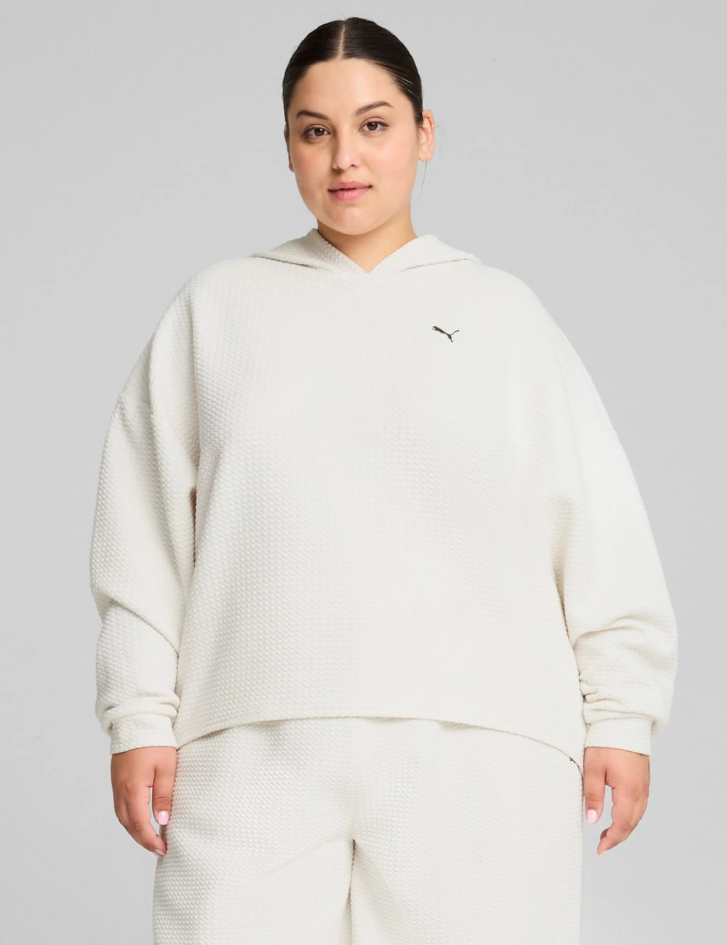 Puma Q4 Studio Cotton Blend Textured Hoodie 9 Puma Q4 Studio Cotton Blend Textured Hoodie - Image 9