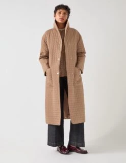 Quilted Padded Longline Coat -Marksandspencer Sale Store quilted padded longline coat 6