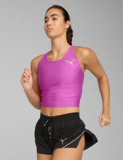 Puma Raceday Ultraform Racerback Crop Vest Top -Marksandspencer Sale Store raceday ultraform racerback crop vest top 11