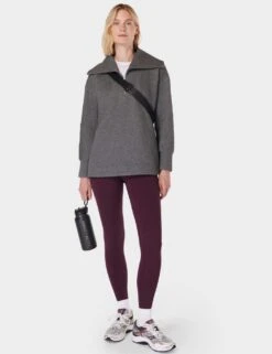 Sweaty Betty Radiant Ribbed Collared Half Zip Sweatshirt -Marksandspencer Sale Store radiant ribbed collared half zip sweatshirt 14