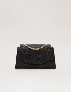 Raffia Chain Strap Clutch Bag -Marksandspencer Sale Store raffia chain strap clutch bag 15