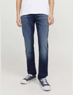 Jack & Jones Tapered Fit Cotton Blend 5 Pocket Jeans -Marksandspencer Sale Store regular fit cotton blend 5 pocket jeans