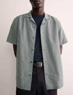 Jaeger Regular Fit Cotton Rich Luxury Shirt With Silk -Marksandspencer Sale Store regular fit cotton rich luxury shirt with silk 10