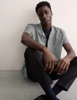 Jaeger Regular Fit Cotton Rich Luxury Shirt With Silk -Marksandspencer Sale Store regular fit cotton rich luxury shirt with silk 13