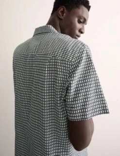 Jaeger Regular Fit Cotton Rich Luxury Shirt With Silk -Marksandspencer Sale Store regular fit cotton rich luxury shirt with silk 8