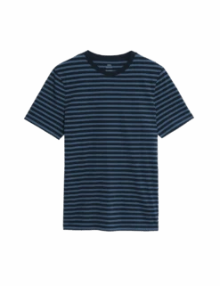 Regular Fit Crew Neck Striped T-Shirt 31 Regular Fit Crew Neck Striped T-Shirt -Marksandspencer Sale Store regular fit crew neck striped t shirt 1