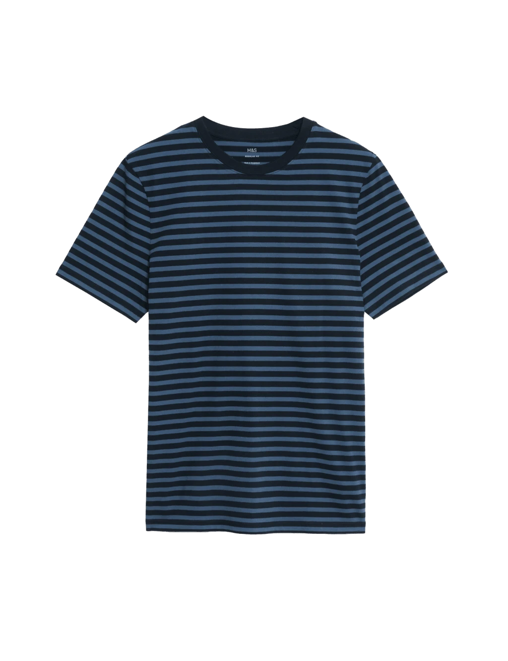 Regular Fit Crew Neck Striped T-Shirt 12 Regular Fit Crew Neck Striped T-Shirt - Image 12