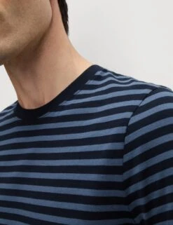 Regular Fit Crew Neck Striped T-Shirt 34 Regular Fit Crew Neck Striped T-Shirt -Marksandspencer Sale Store regular fit crew neck striped t shirt 12