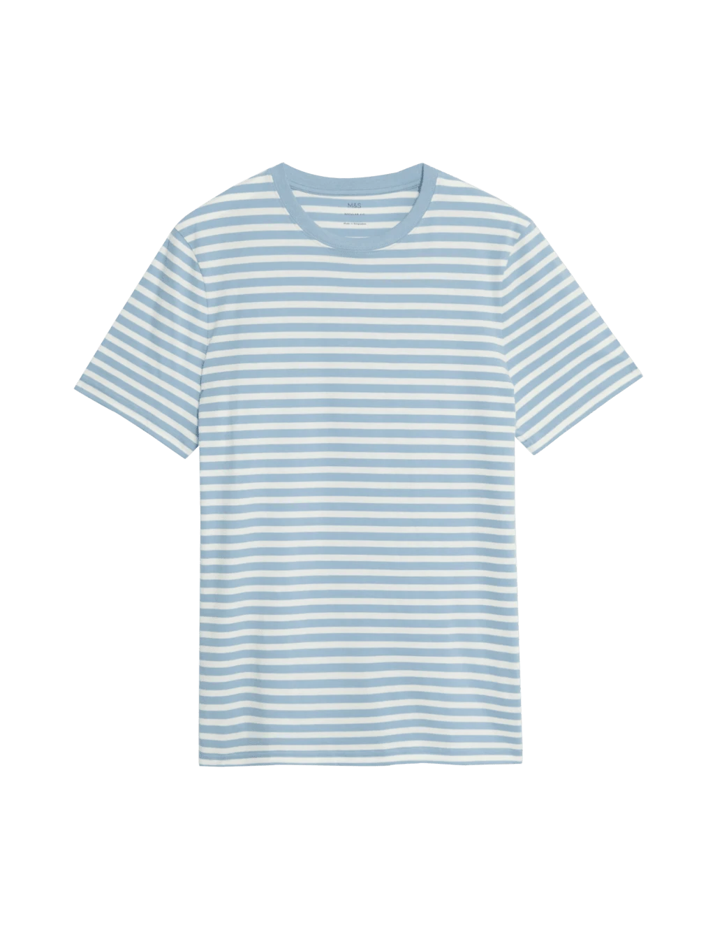 Regular Fit Crew Neck Striped T-Shirt 7 Regular Fit Crew Neck Striped T-Shirt - Image 7