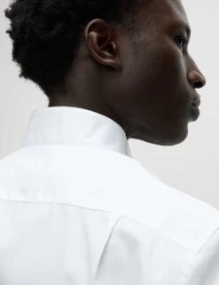 Regular Fit Cotton Blend Dress Shirt 30 Regular Fit Cotton Blend Dress Shirt -Marksandspencer Sale Store regular fit easy iron cotton blend shirt 10