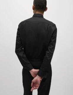 Regular Fit Cotton Blend Dress Shirt 35 Regular Fit Cotton Blend Dress Shirt -Marksandspencer Sale Store regular fit easy iron cotton blend shirt 14