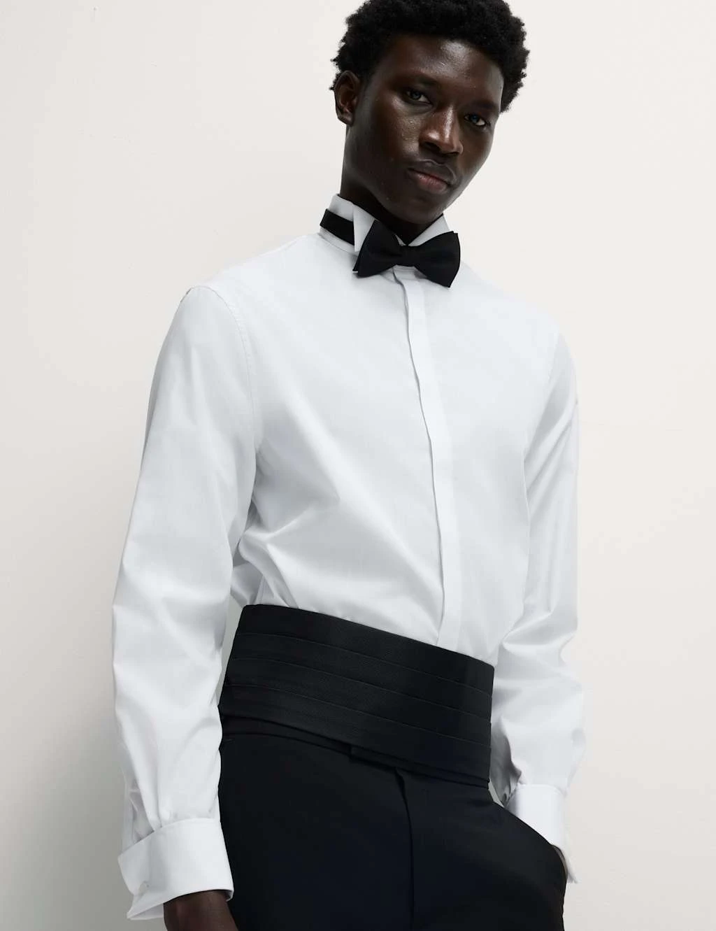 Regular Fit Cotton Blend Dress Shirt 10 Regular Fit Cotton Blend Dress Shirt - Image 10