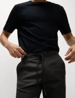 Tapered Fit Elasticated Trousers -Marksandspencer Sale Store regular fit elasticated trousers 3