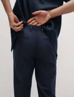 Regular Fit Cotton Linen Blend Chinos -Marksandspencer Sale Store regular fit linen blend chinos 2