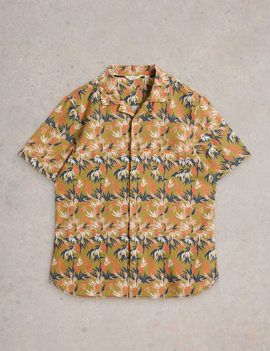 WHITE STUFF Regular Fit Linen Blend Floral Short Sleeve Shirt 11 WHITE STUFF Regular Fit Linen Blend Floral Short Sleeve Shirt - Image 11
