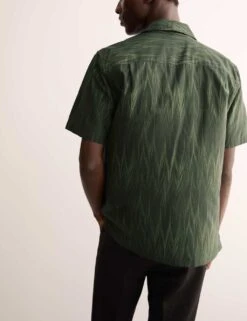 Jaeger Regular Fit Luxury Cotton Silk Blend Shirt -Marksandspencer Sale Store regular fit luxury cotton silk blend shirt 8