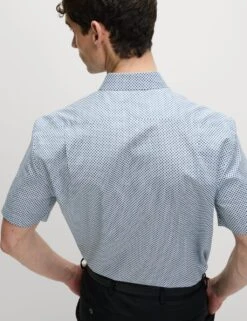 Regular Fit Pure Cotton Printed Shirt 23 Regular Fit Pure Cotton Printed Shirt -Marksandspencer Sale Store regular fit pure cotton printed shirt 9