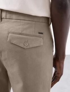 Regular Fit Textured Dobby Pleat Front Chinos -Marksandspencer Sale Store regular fit single pleat textured chinos 10