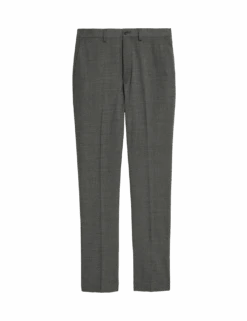 Regular Fit Wool Blend Trousers -Marksandspencer Sale Store regular fit wool blend trousers 1