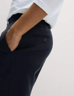 Slim Fit Wool Blend Trousers -Marksandspencer Sale Store regular wool rich single pleated trousers 7