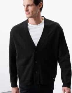 Relaxed Fit V-Neck Cardigan -Marksandspencer Sale Store relaxed v neck cardigan 10