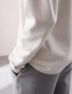 Relaxed Milano Knit V-Neck Jumper -Marksandspencer Sale Store relaxed v neck jumper 1