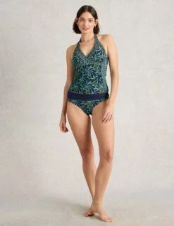 WHITE STUFF Reversible Printed Halterneck Tankini Top -Marksandspencer Sale Store reversible printed halterneck tankini top 8